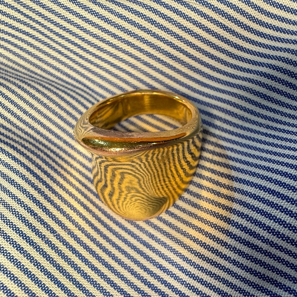 14k gold plated ring made in Italy